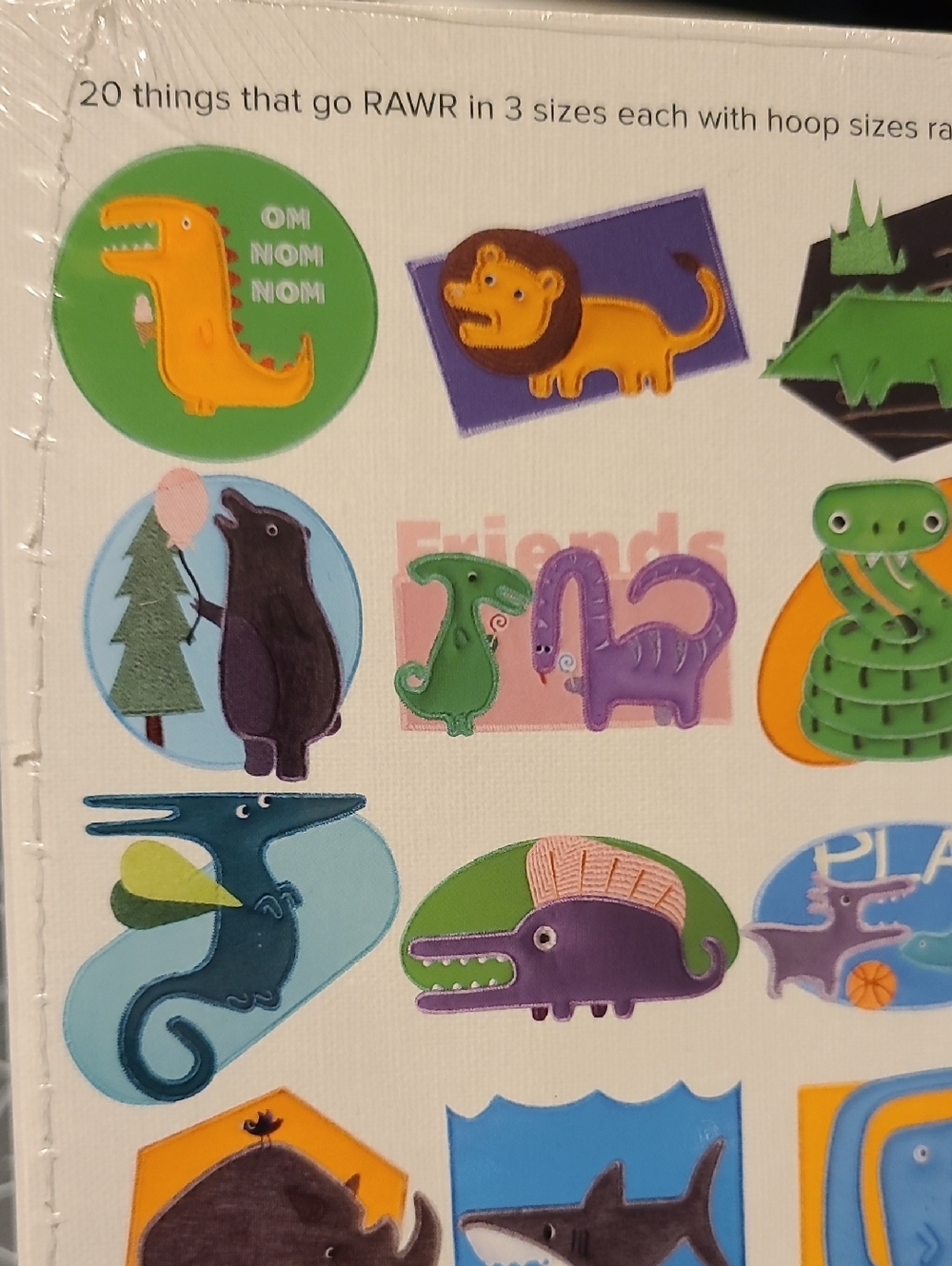 Anita Goodesign Anitas Playhouse Dianosaurs Sharks & Stuff Sewing Quilting NWT - Picture 10 of 13